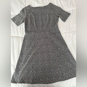 Ann Taylor Black And White Work Chic Dress